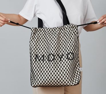 Nets Tote bag crno bijela torba Moyo handmadeinbih
